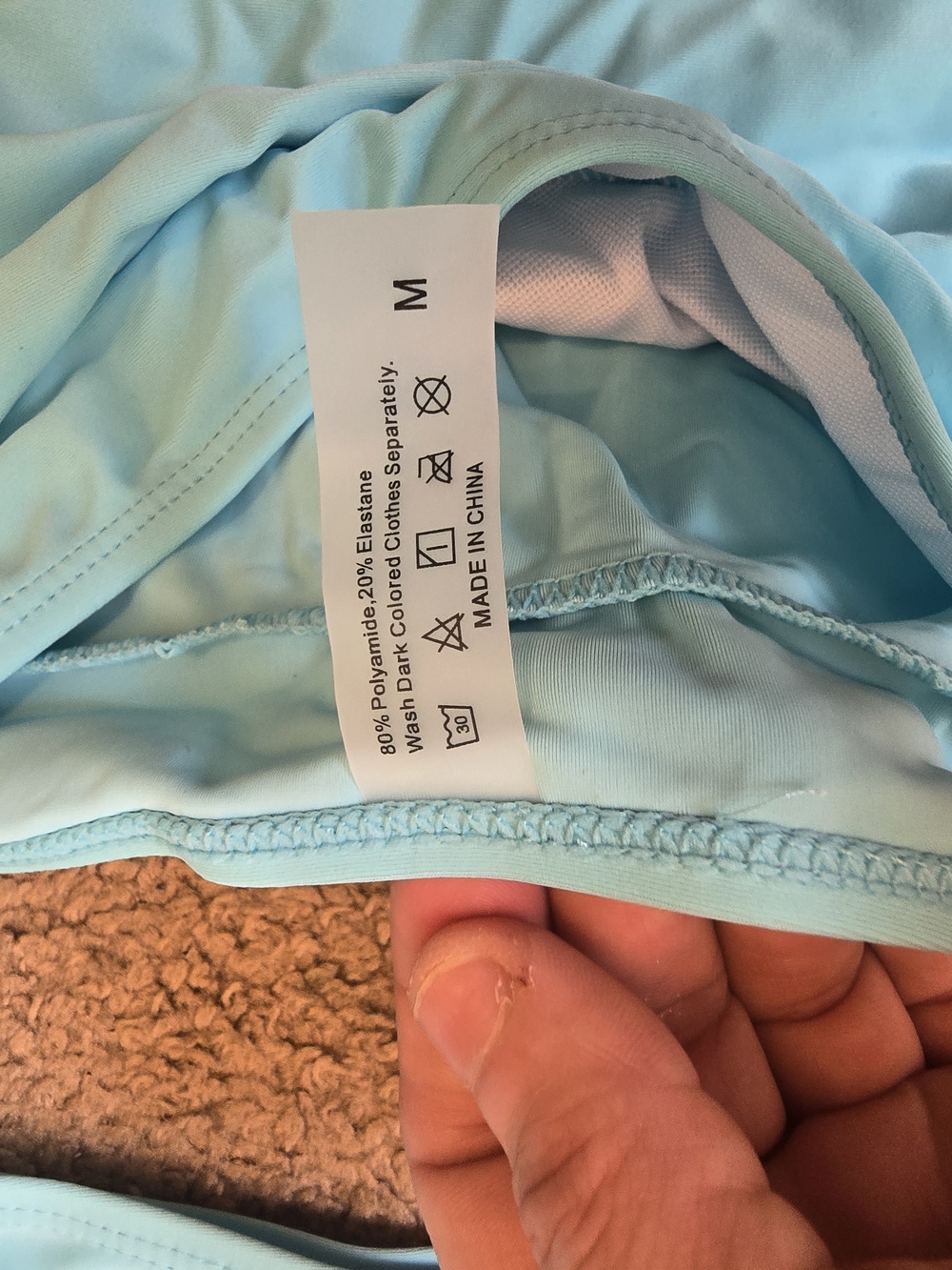Light Blue Two-Piece Bikini Set - Picture 2 of 2